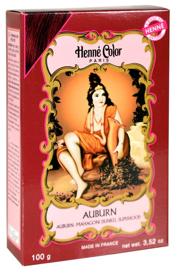 Henna Pulver, Mørk Mahogni, 100g - UDSOLGT