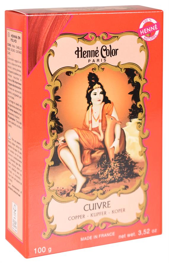 Henna Pulver, Kobber, 100 g - UDSOLGT