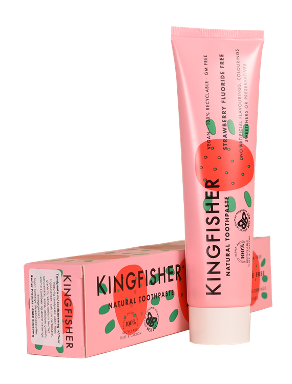 Kingfisher Jordbær Børnetandpasta uden fluor