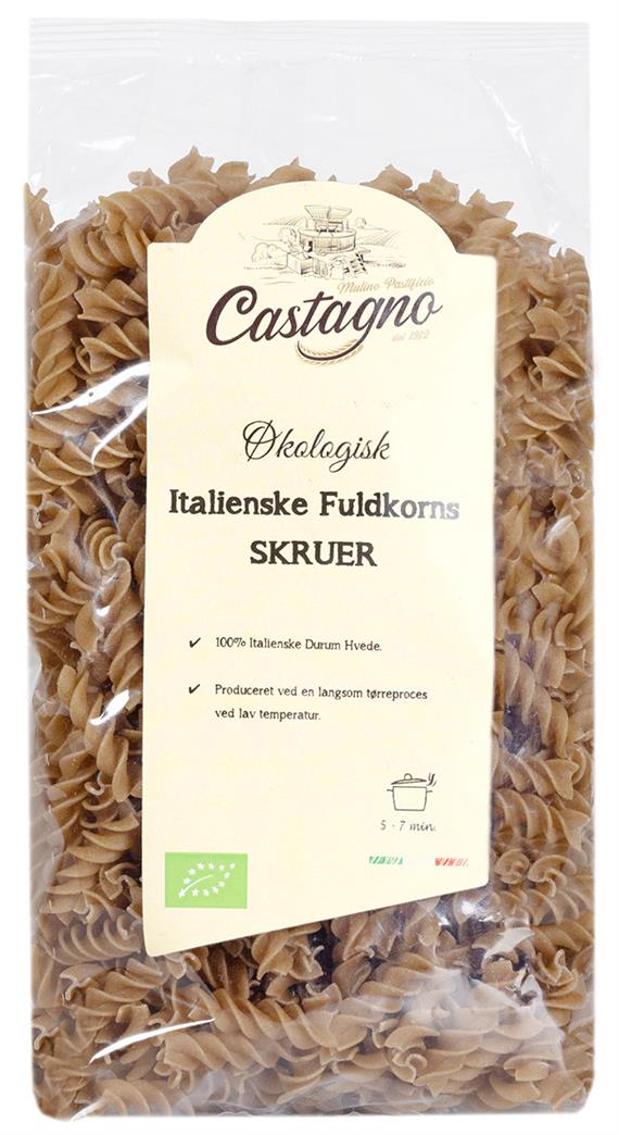 Pasta Skruer, Fuldkorn, Økologisk
