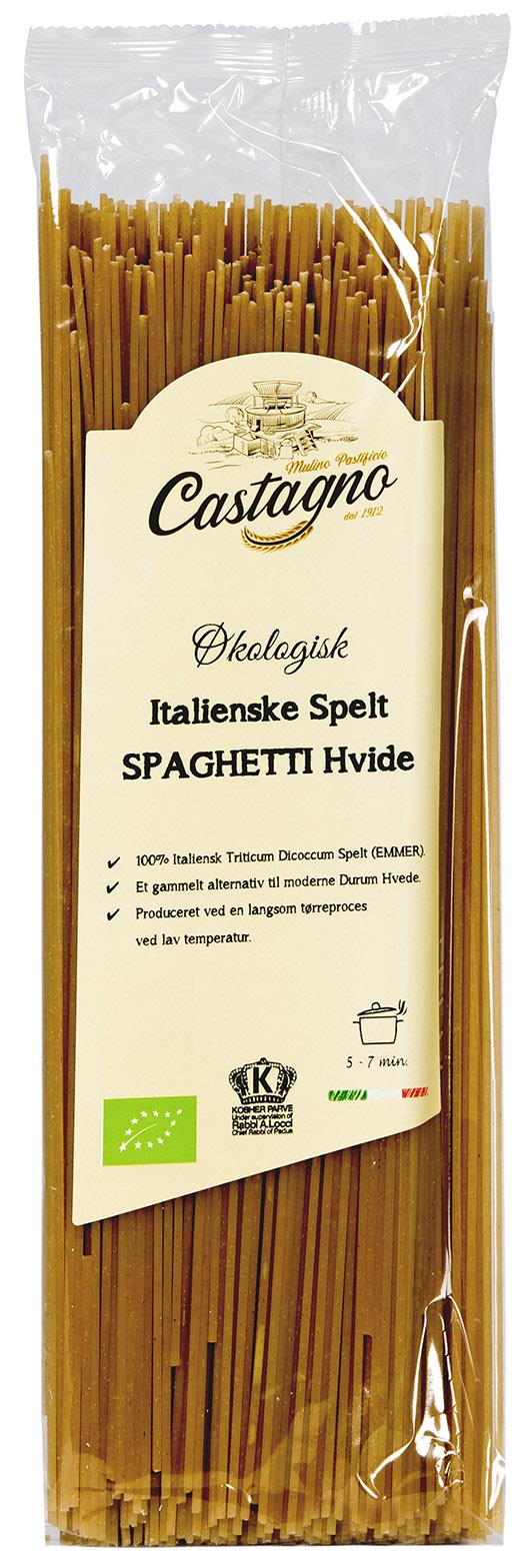 Pasta af Spelt Spaghetti 500 g. Økologisk