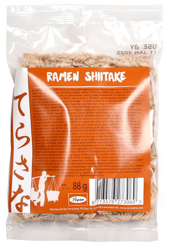Ramen Instant Nudler med Svampe