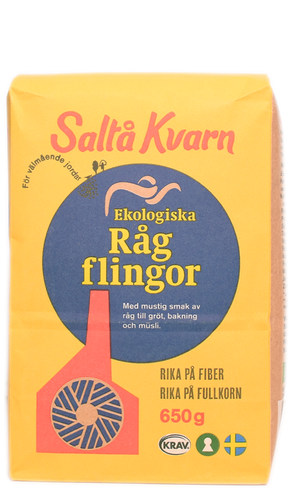 Rugflager 650 g. Saltå Kvarn Økologisk 
