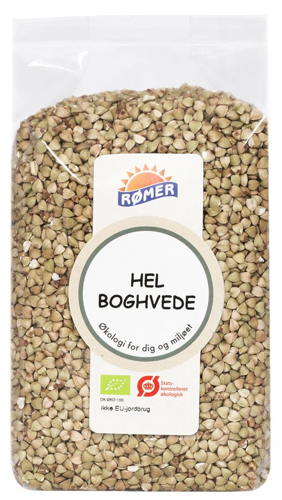 Boghvede hel, 500 g. Økologisk