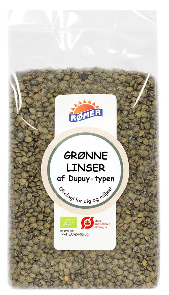 Linser Grønne, Du Puy, 500 g. Økologisk