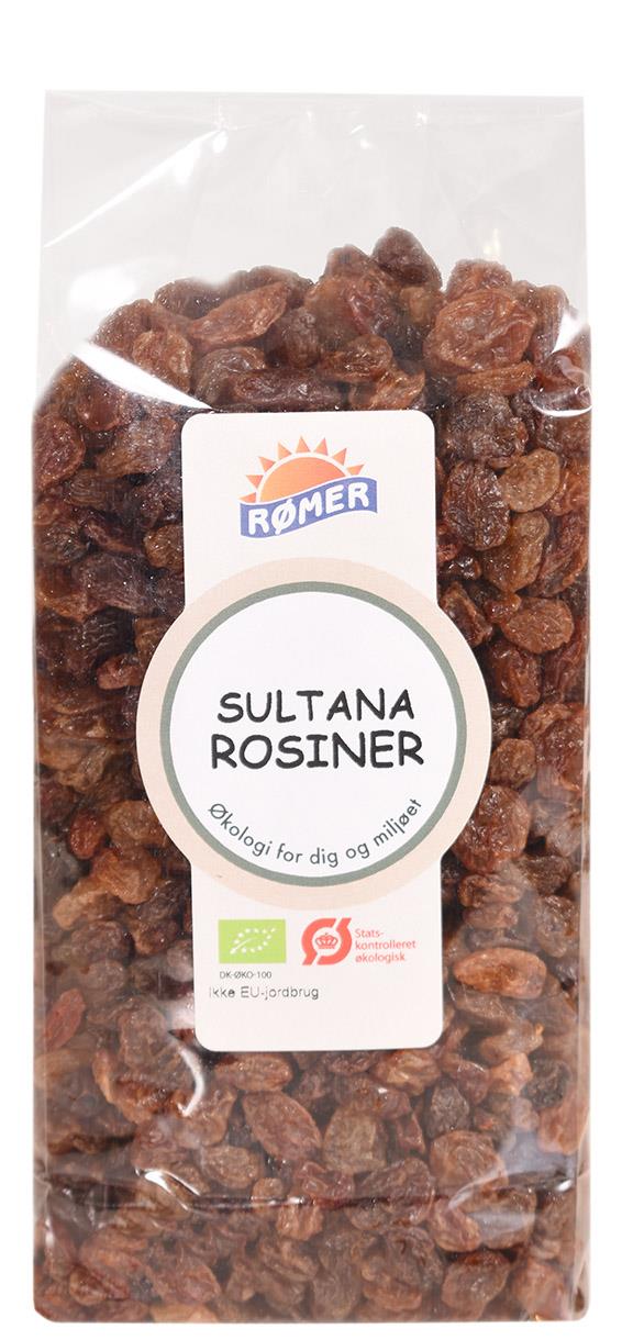 Rosiner Sultana, 500 g. Økologisk