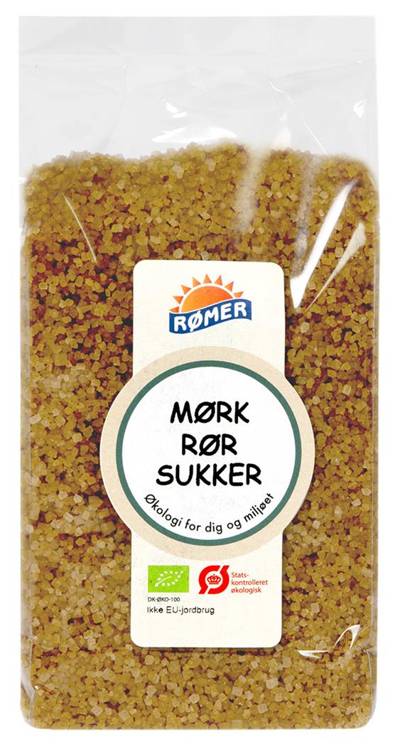 Rørsukker Mørk, 500 g. Økologisk