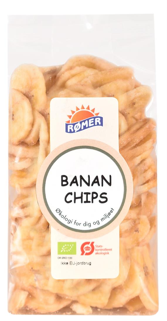 Bananchips, 200 g. Økologisk