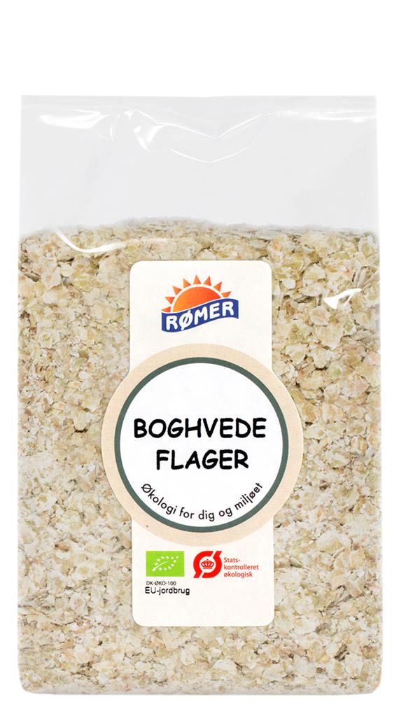 Boghvedeflager, 500 g.  Økologisk