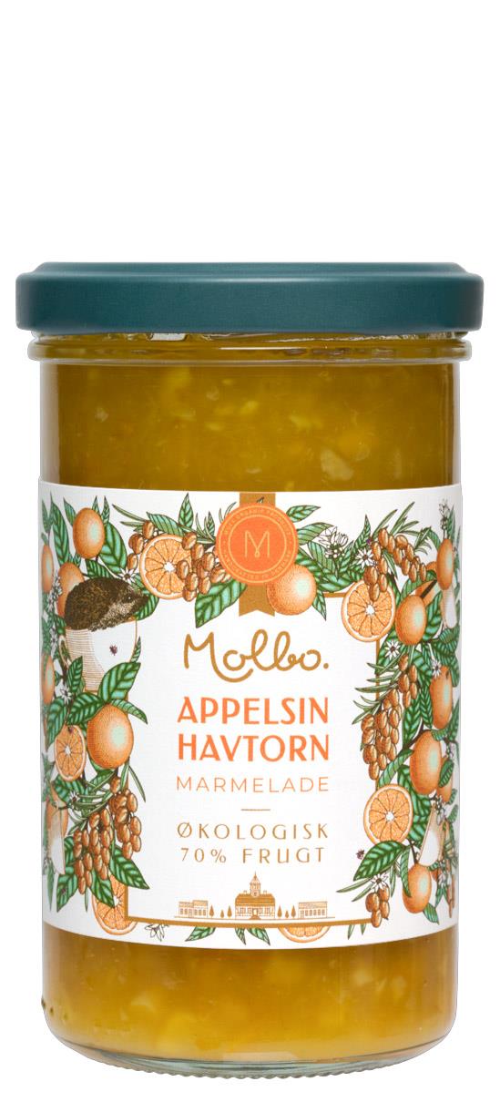 Appelsin- & Havtornmarmelade,  Økologisk