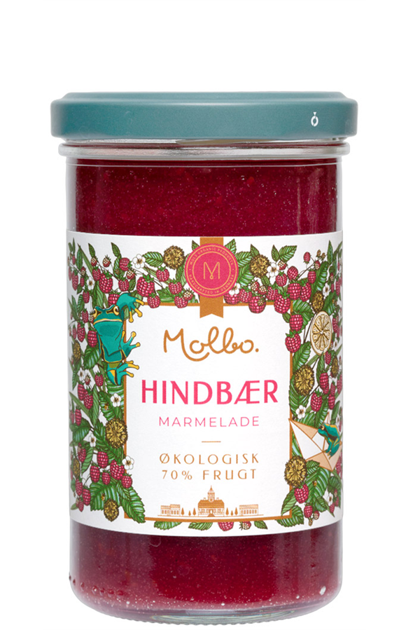 Hindbærmarmelade 290 g. Økologisk GLF