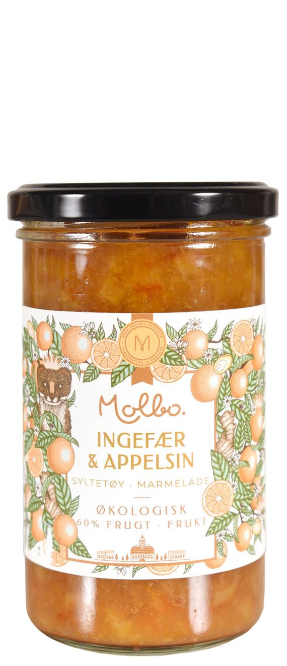 Appelsin & Ingefærmarmelade, 290 g. ØKo
