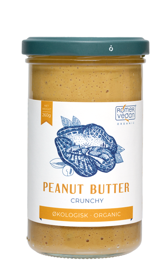 Peanutbutter Crunchy 260 g. Økologisk GLF