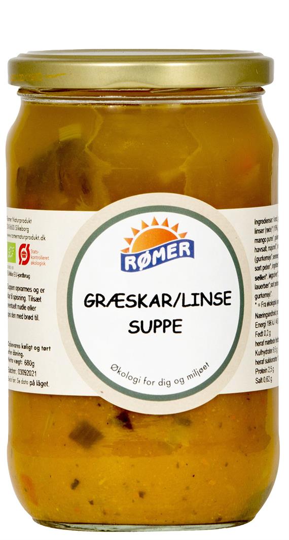 Græskar/Linsesuppe, Økologisk