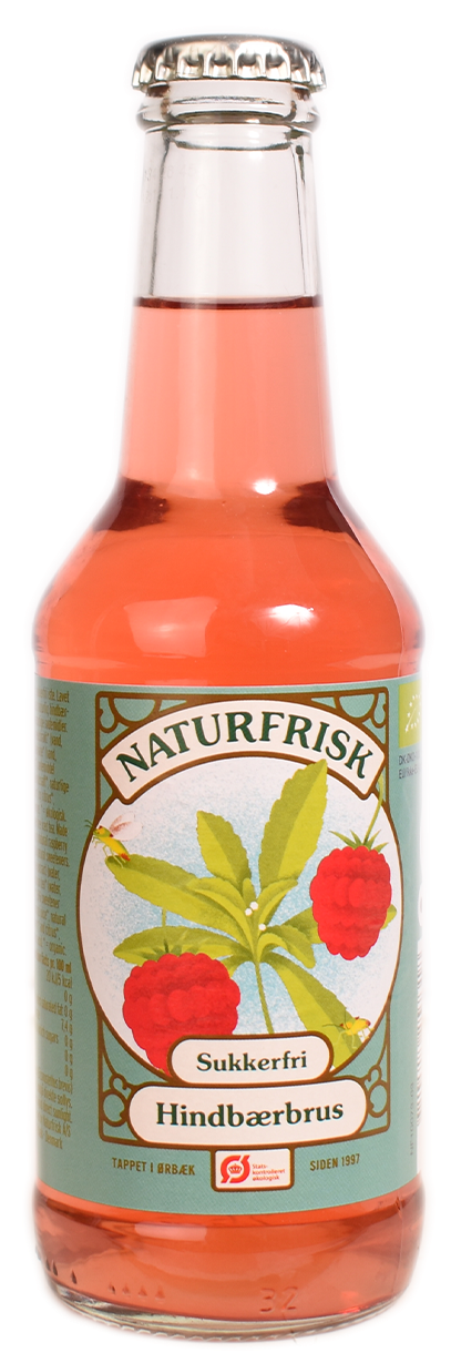 Hindbærbrus Sukkerfri 25cl Økologisk