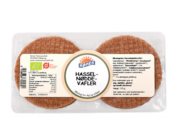 Vafler med Hasselnød, Økologisk