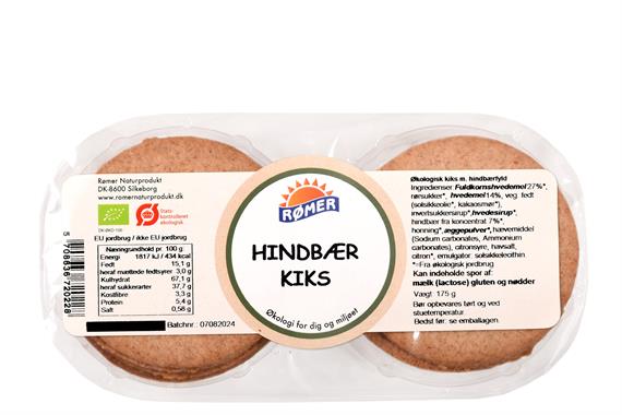 Kiks med hindbær, Økologisk