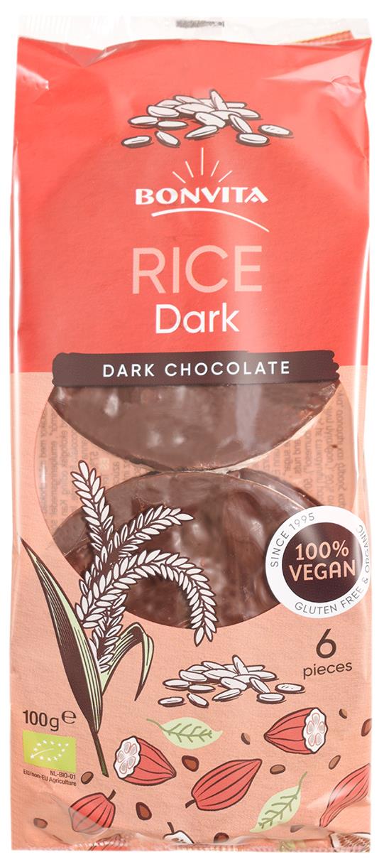 Riskager med mørk chokolade, Økologisk