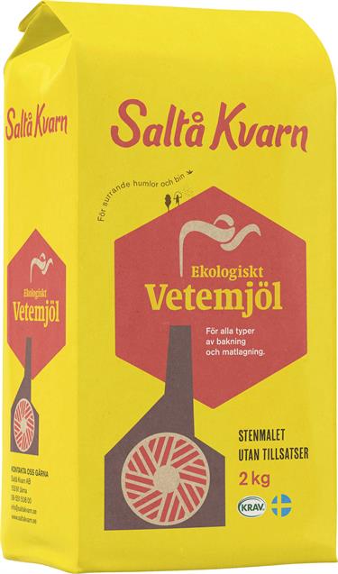 Hvedemel, 2kg ØKO, Saltå Kvarn