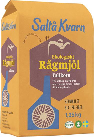 Rugmel, 1,25kg ØKO, Saltå Kvarn