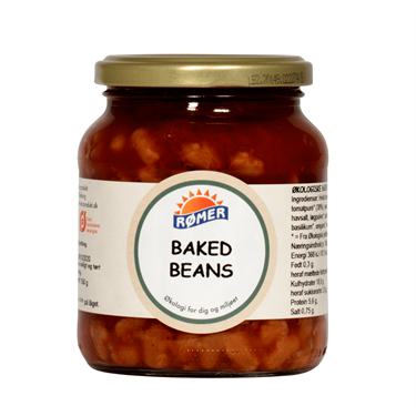 Baked beans i krydret tomatsauce, Økologisk
