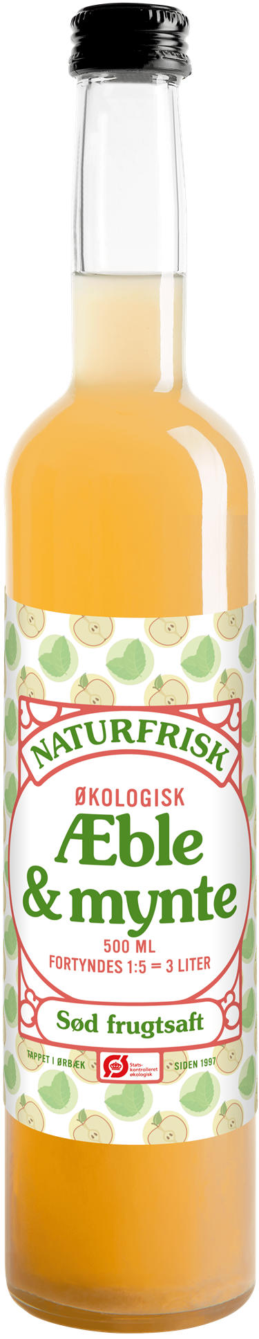 Æble-& Mynte saft, Økologisk